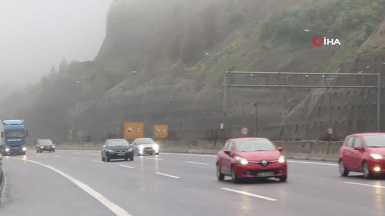 TEM Otoyolu Bolu geçişinde bayram yoğunluğu