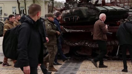 El secretario general de la OTAN visita Kiev por primera vez durante la guerra