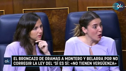 El broncazo de Oramas a Montero y Belarra por no corregir la ley del 'sí es sí: «No tienen vergüenza»