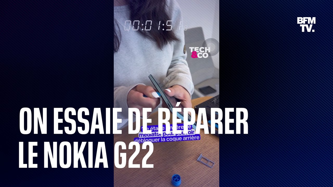 On essaie de réparer le Nokia G22