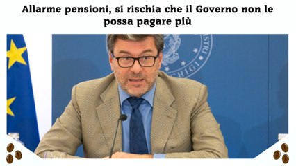 Allarme pensioni, si rischia che il Governo non le possa pagare più