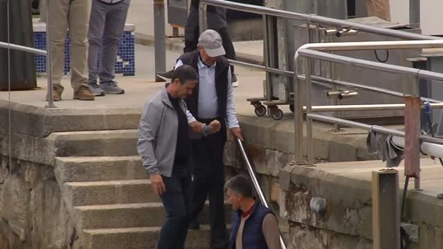 El rey Juan Carlos ya navega en Sanxenxo