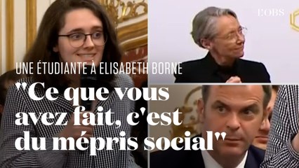 Les punchlines d'une étudiante sans complexe face à Elisabeth Borne et Olivier Véran