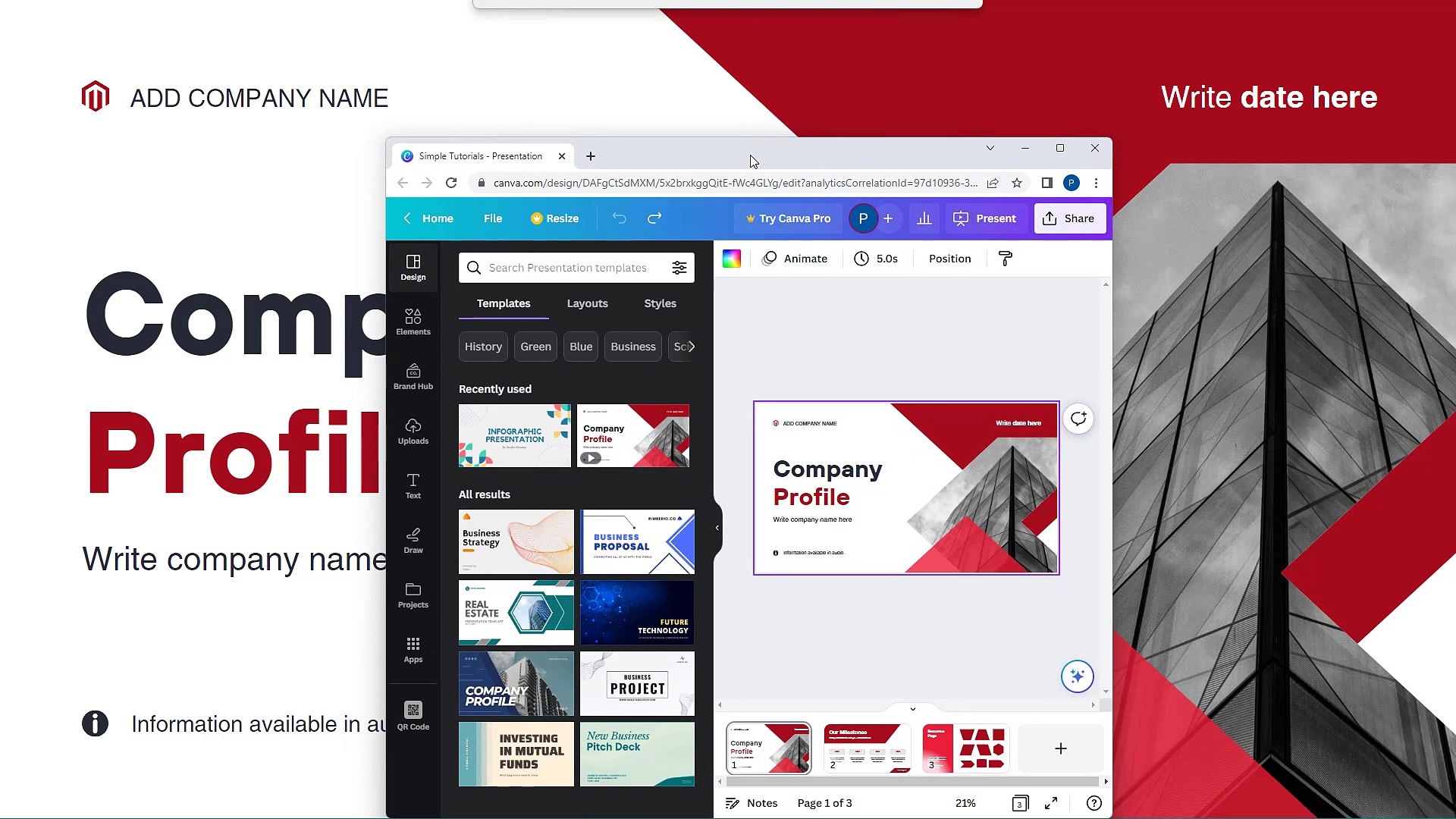 Canva Course Section 41 Magic Cursor and Live Edits