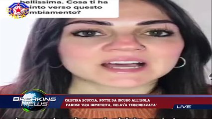 Cristina Scuccia, notte da incubo all'Isola  Famosi: 'Era impietrita, urlava terrorizzata'