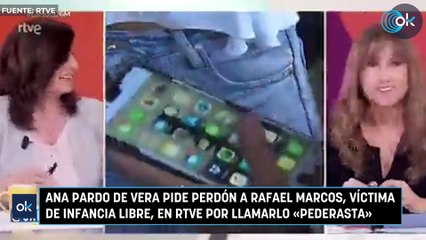 Ana Pardo de Vera pide perdón a Rafael Marcos, víctima de Infancia Libre, en RTVE por llamarlo «pederasta»