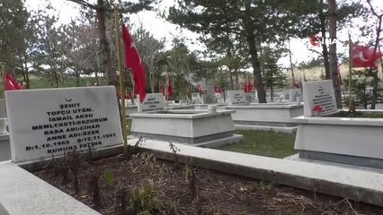 Sosyal Hizmetler kuruluşlarında kalan çocuklar şehitler için hatim okuduÇocuklar hatim duasını şehitlikte yaptı