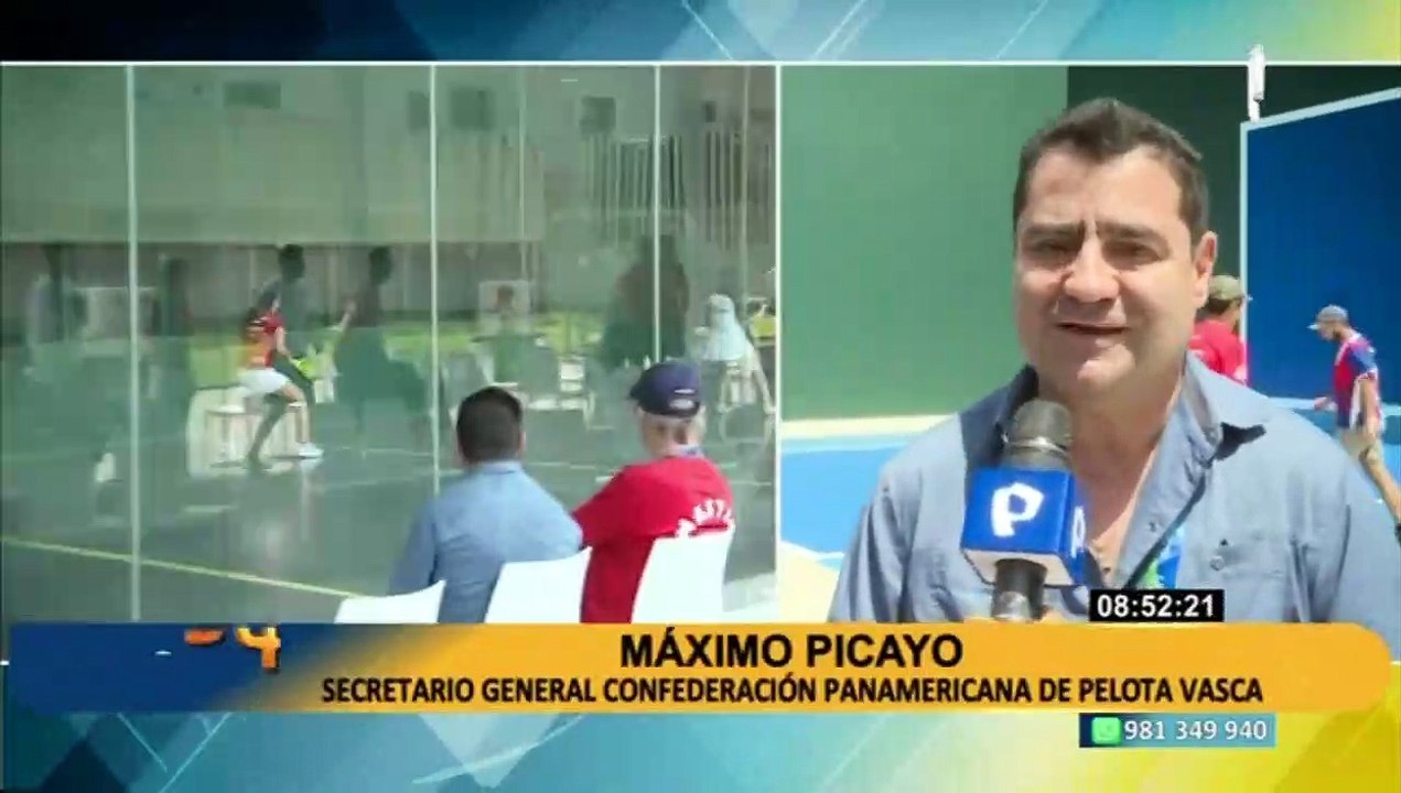 Panamericano de Pelota Vasca: Más de 150 deportistas compiten en la sede Legado de VMT