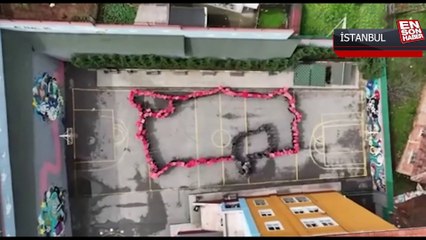 Ortaokul öğrencilerinden duygusal deprem koreografisi