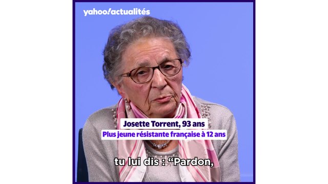 Josette Torrent, plus jeune résistante de la Seconde Guerre mondiale : J'ai tout brûlé, mais je n'ai pas pu brûler mon atlas, il y avait le souvenir de mon père