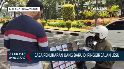 Jasa Penukaran Uang Baru Pecahan di Pinggir Jalan Lesu
