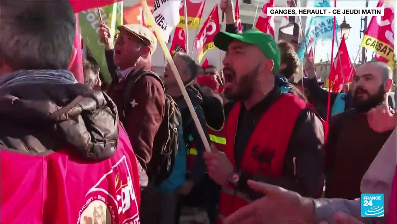 Nouvel accueil mouvementé pour E. Macron, venu parler éducation dans l'Hérault
