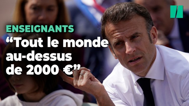 Dans l’Hérault, Macron précise les hausses de salaires pour les enseignants
