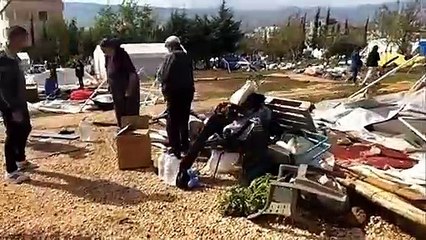 Kahramanmaraş’ta deprem ve selin ardından fırtına felaketi! Ölü ve yaralılar var