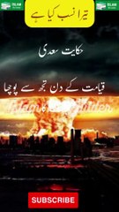 Zaat or Nasab | Hikayat E Saadi