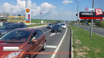 Akın akın geliyorlar: Trakya yollarında tatil yoğunluğu