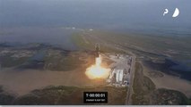 Foguete Starship da SpaceX explode no ar em seu 1º voo de teste