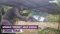 Angkut Pemudik, Minibus Terseret Arus Sungai di Tapanuli Selatan, 8 Orang Tewas