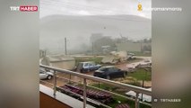 Pazarcık'taki çadır kenti fırtına ve hortum vurdu