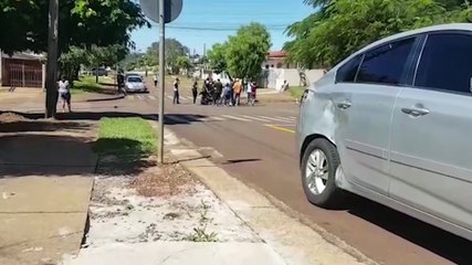 Motociclista fica ferido após se envolver em colisão no Periolo