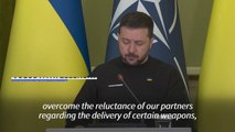 Zelensky urges NATO to help overcome 'reluctance' to deliver long-range weapons to Kyiv