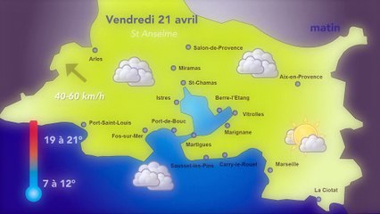Météo: ciel voilé vendredi 21 avril