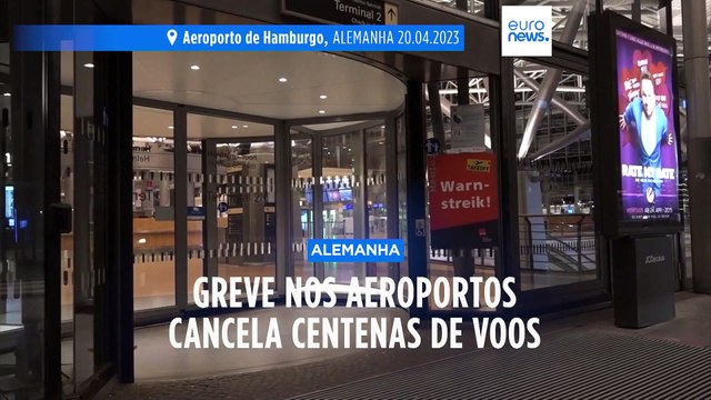 Centenas de voos cancelados na Alemanha devido à greve nos aeroportos