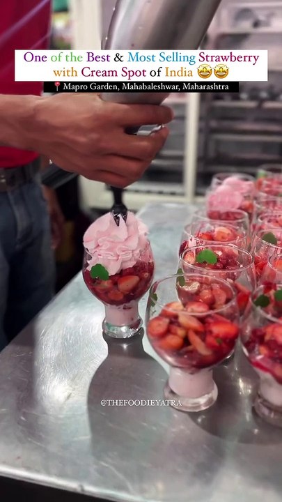 Most Selling Strawberry with Cream Spot of India.