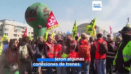 Francia | El sector ferroviario protesta en contra de la promulgación de la reforma de pensiones