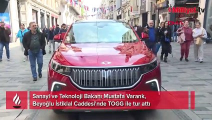 Bakan Varank'ın TOGG ile İstiklal turu