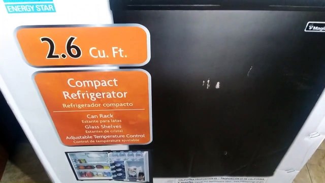 Magic Chef 2.6 Cu. Ft. Mini Fridge Unboxing