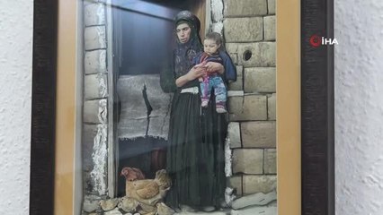 Hobi olarak yaptığı rölyef sanatını emekli olduktan sonra sergiledi