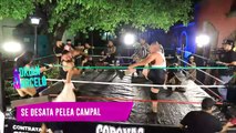 Lucha de Adrián Marcelo contra los luchadores termina mal