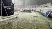 Pakistan vs New Zealand Cricket  match at Rawalpindi Cricket Stadium was stopped due to rain and hail.