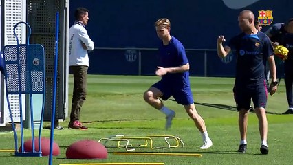 El Barça ya piensa en el partido contra el Atlético / FCB