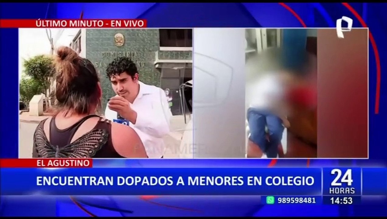 El Agustino: Encuentran a 5 niños dopados bajo el efecto de drogas dentro de colegio