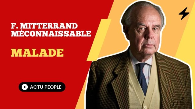 Frédéric Mitterrand au plus mal et méconnaissable ces clichés totalement inattendues
