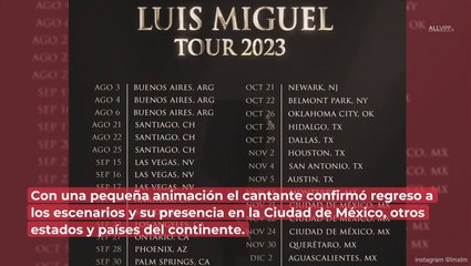 Luis Miguel por fin anuncia fechas de su gira: conoce cuándo se presenta en tu ciudad