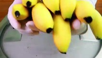 banana ice cream rolls street food - ايس كريم رول موز_low