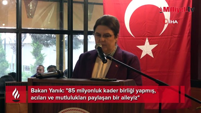 Bakan Yanık, şehit yakınları ve gaziler ile iftarda bir araya geldi