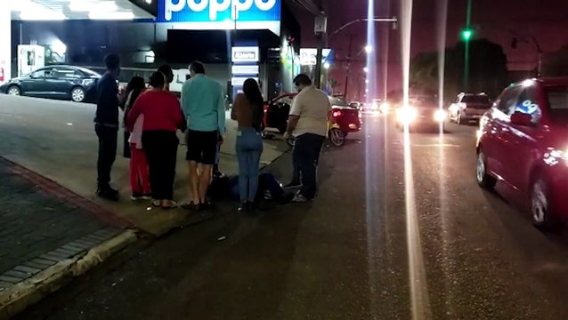 Colisão entre carro e moto deixa motociclista ferido no Periolo