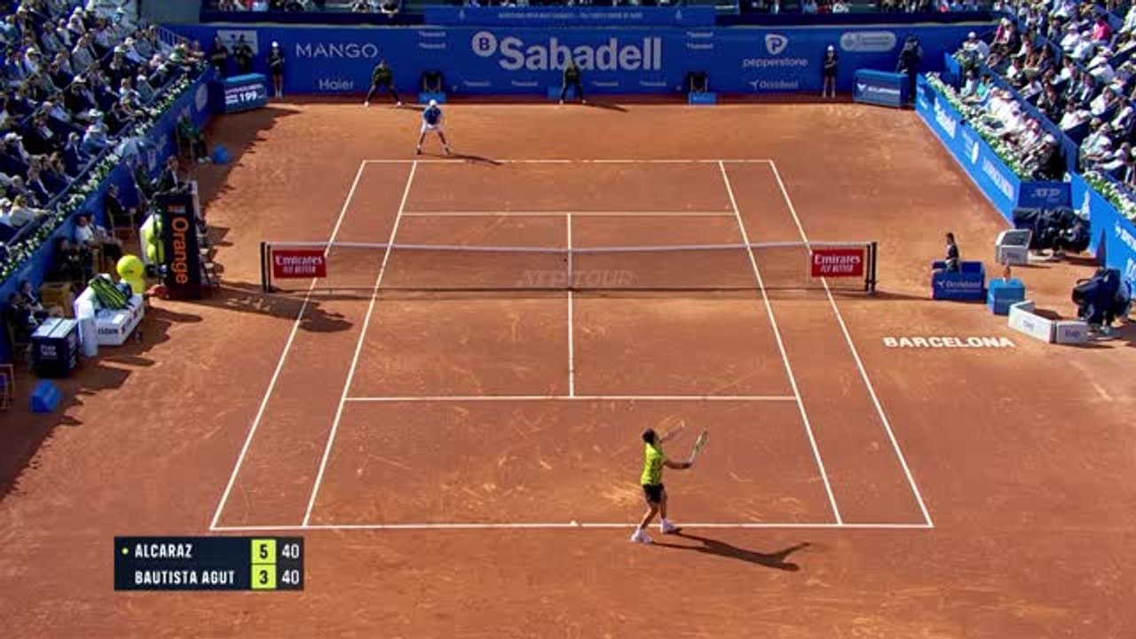 Highlights: Alcaraz schlägt Bautista-Agut