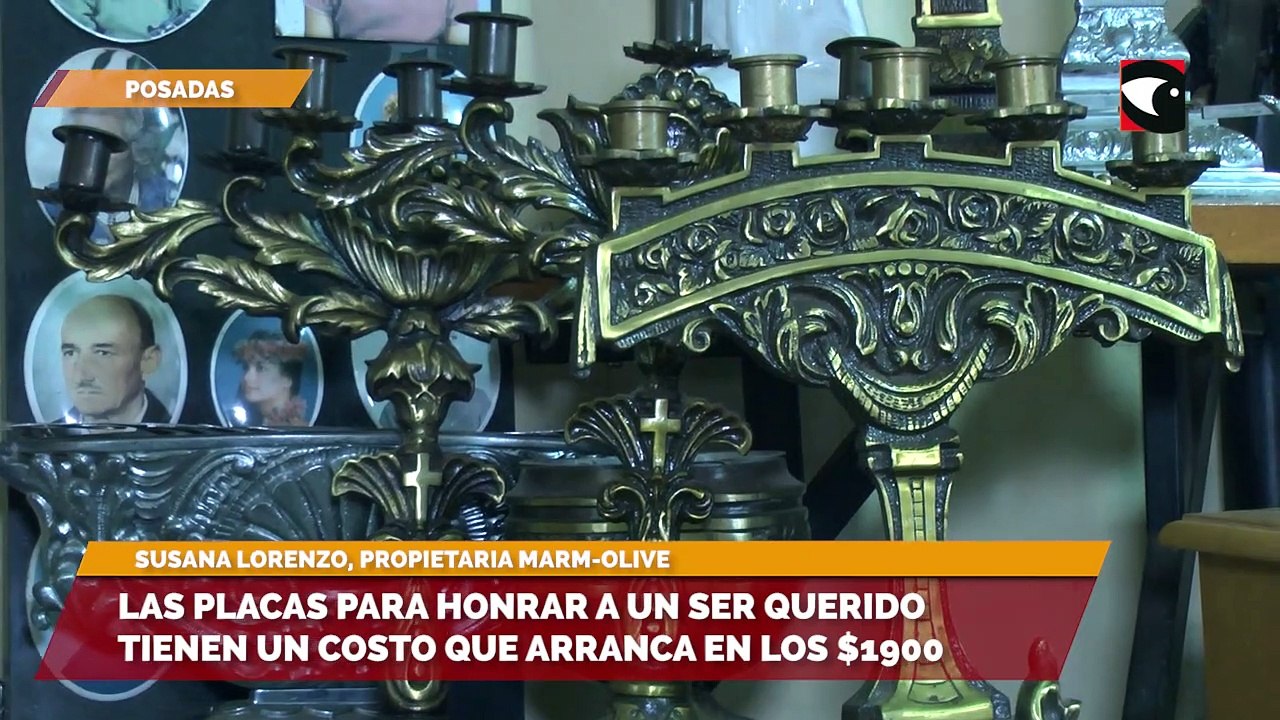 Las placas para honrar a un ser querido tienen un costo que arranca en los $1900