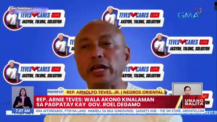 Rep. Arnie Teves: Wala akong kinalaman sa pagpatay kay Gov. Roel Degamo | UB