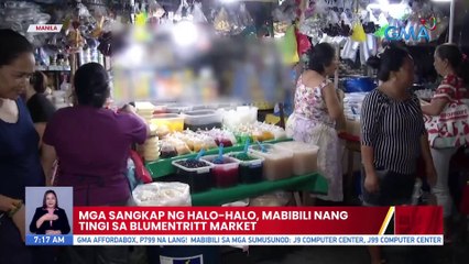 Mga sangkap ng halo-halo, mabibili nang tingi sa Blumentritt Market | UB
