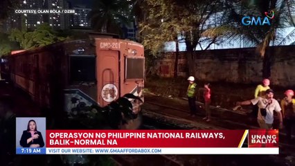 Operasyon ng Philippine National Railways, balik-normal na | UB