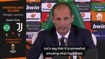 Amused Allegri basks in Juventus' double delight