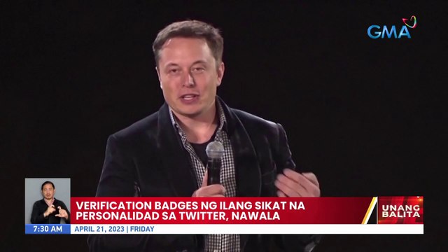 Verification badges ng ilang sikat na personalidad sa Twitter, nawala | UB