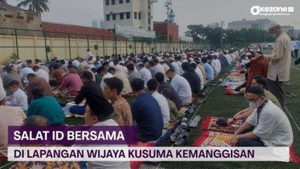 Ribuan Umat Muslim Muhammadiyah Salat Id di Lapangan Wijaya Kusuma Kemanggisan