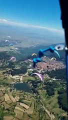 Australia's champion paraglider Phill Mansell on their adventure in the sky